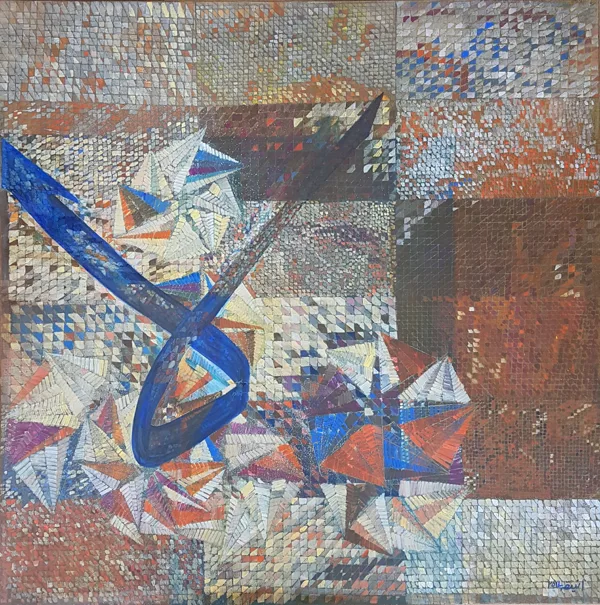 Acrylics on canvas, 36/36 inches 